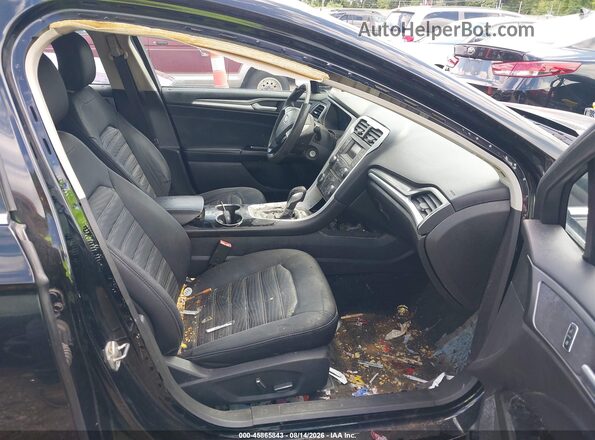 1FA6P0H72G5111983 2016 FORD FUSION Черный Вид салона спереди