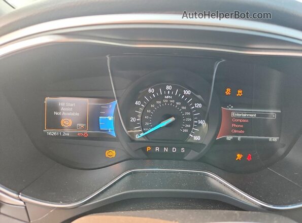 1FA6P0H73G5113581 2016 FORD FUSION Gray Սարքավորումների վահանակի տեսք