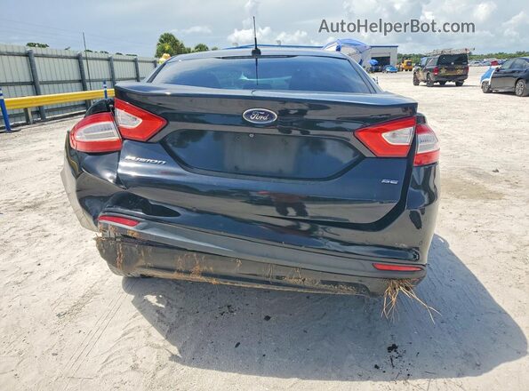 1FA6P0H7XG5121046 2016 FORD FUSION Black უკანა ხედი