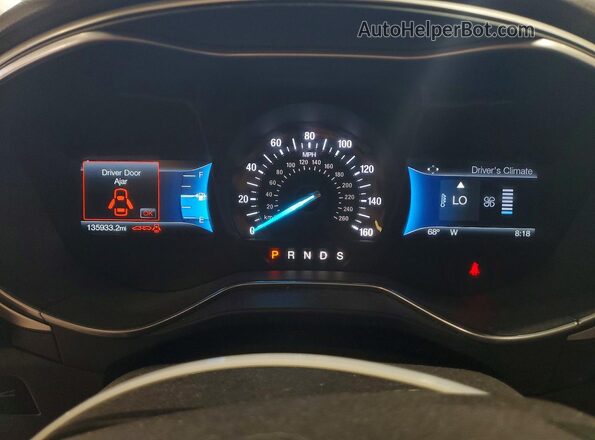 1FA6P0HD0G5128352 2016 FORD FUSION Белый Вид щитка приборов
