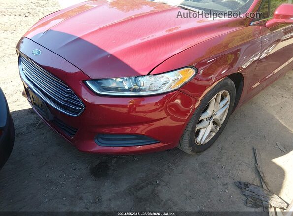 1FA6P0HD5G5123504 2016 FORD FUSION Red Դիմացի տեսք
