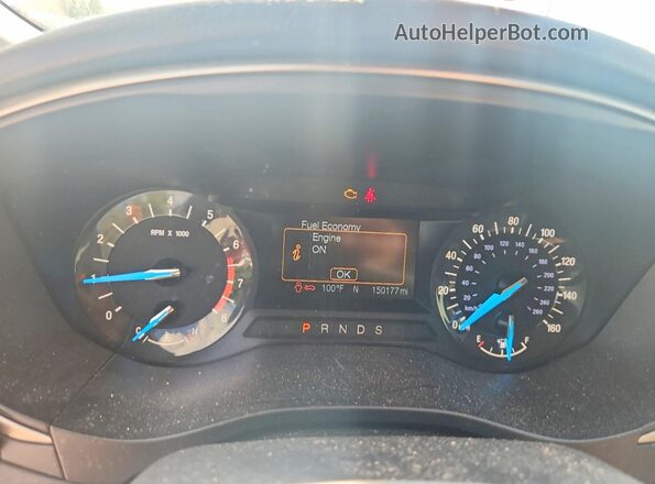 1FA6P0HD7G5136108 2016 FORD FUSION White Vista del cuadro de instrumentos