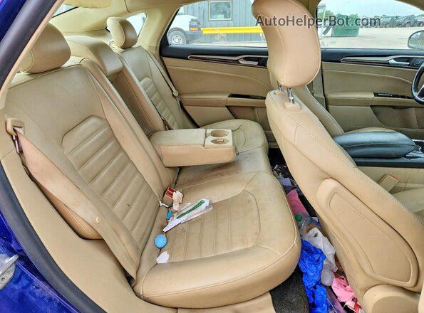 1FA6P0HD9G5134988 2016 FORD FUSION Синий Вид задних сидений