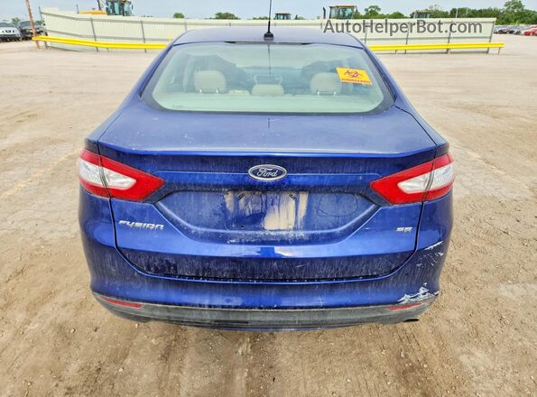 1FA6P0HD9G5134988 2016 FORD FUSION Синий Вид сзади
