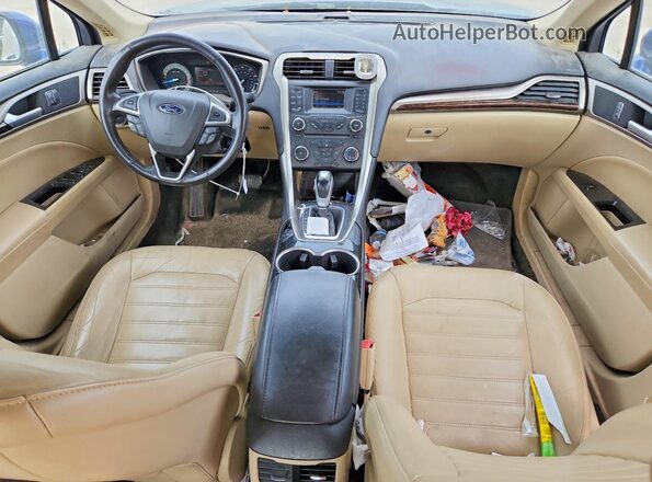 1FA6P0HD9G5134988 2016 FORD FUSION Синий Вид панели приборов