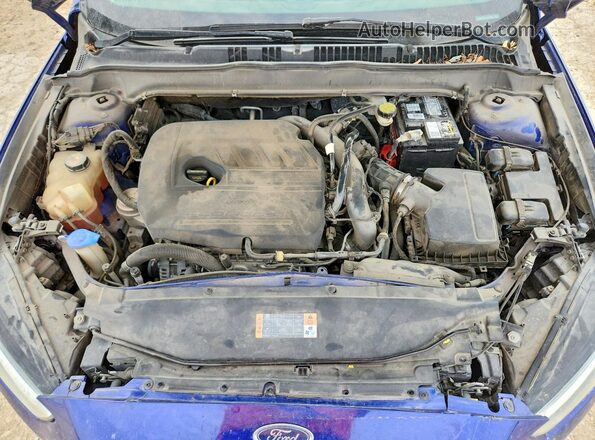 1FA6P0HD9G5134988 2016 FORD FUSION Синий Вид задней части салона