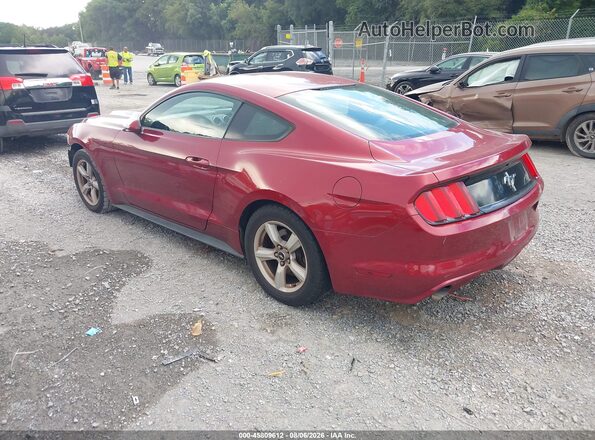 1FA6P8AM2G5201505 2016 FORD MUSTANG Red უკანა მარცხენა