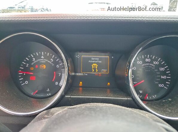 1FA6P8AM3G5243942 2016 FORD MUSTANG Black Widok zestawu wskaźników
