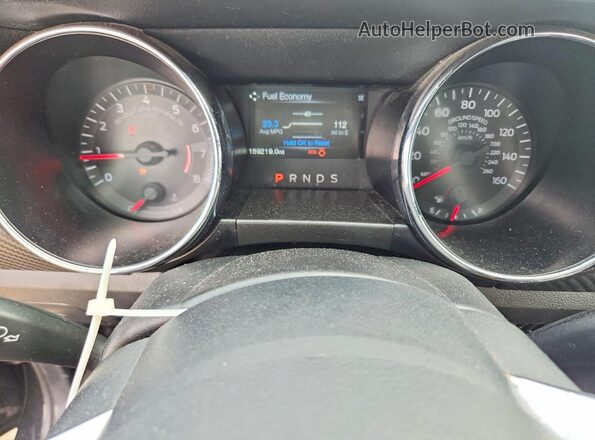 1FA6P8AM3H5231162 2017 FORD MUSTANG Black Instrument cluster view
