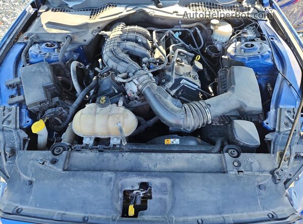 1FA6P8AM5H5322952 2017 FORD MUSTANG Blue უკანა სალონის ხედი