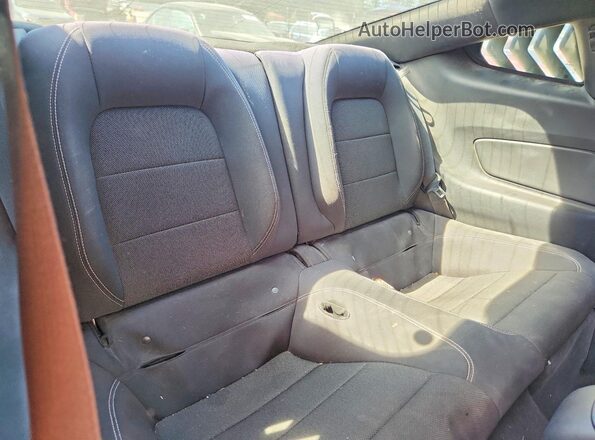 1FA6P8AM6G5220350 2016 FORD MUSTANG Blue Rear seats view