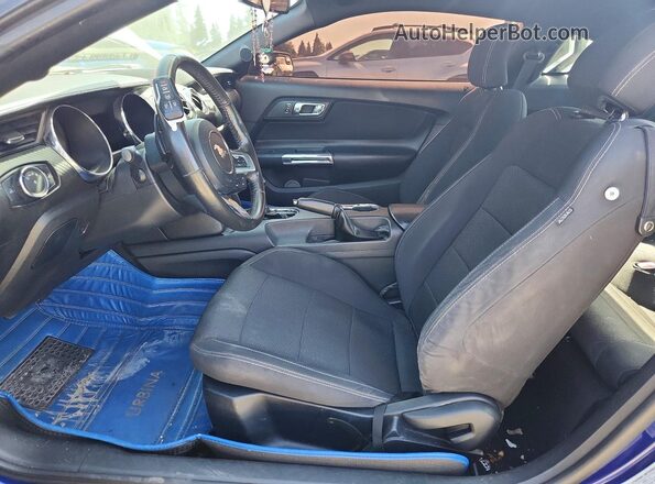 1FA6P8AM6G5220350 2016 FORD MUSTANG Blue Front interior view