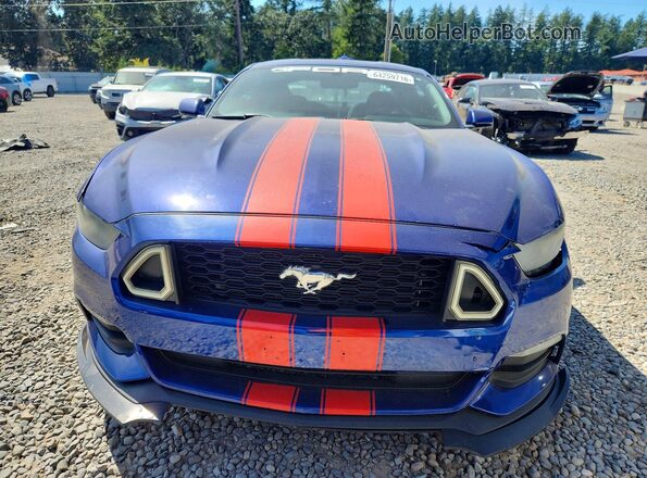 1FA6P8AM6G5220350 2016 FORD MUSTANG Blue Front view