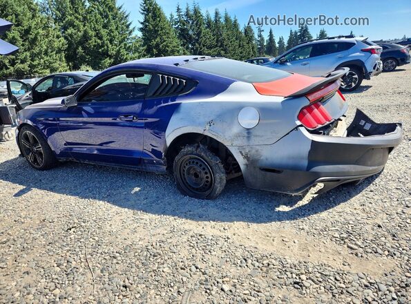 1FA6P8AM6G5220350 2016 FORD MUSTANG Blue Rear left