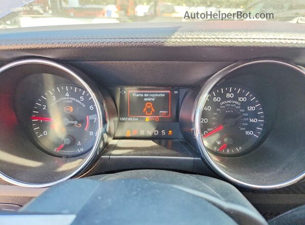 1FA6P8AM6G5220350 2016 FORD MUSTANG Blue Instrument cluster view