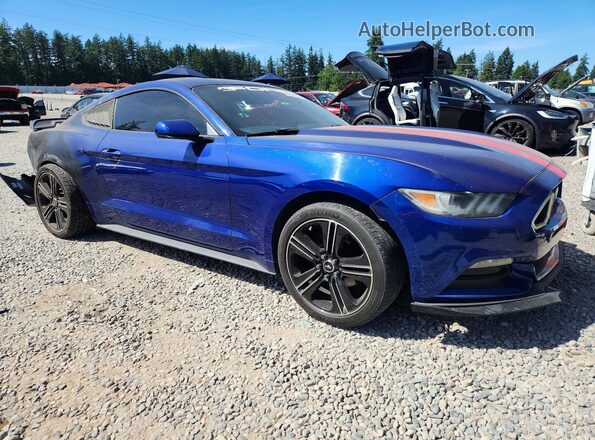 1FA6P8AM6G5220350 2016 FORD MUSTANG Blue Front right