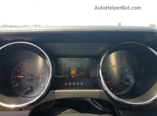 1FA6P8AM6G5326006 2016 FORD MUSTANG Gray Instrument cluster view
