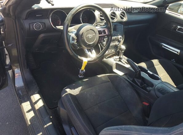1FA6P8AM6H5237490 2017 FORD MUSTANG Black წინა პანელის ხედი