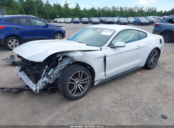 1FA6P8AM7G5277124 2016 FORD MUSTANG White წინა მარცხენა ხედი სამი მეოთხედიდან