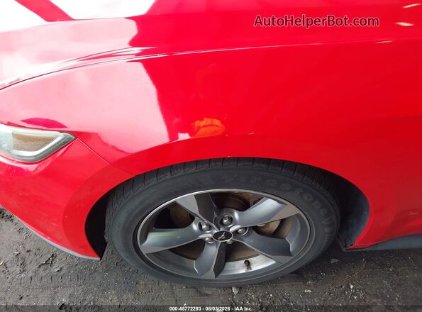 1FA6P8AM7G5280928 2016 FORD MUSTANG Red Widok z przodu