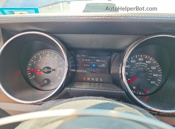 1FA6P8AM7H5226322 2017 FORD MUSTANG Blue Instrument cluster view