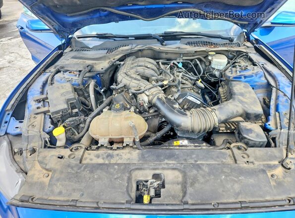 1FA6P8AM7H5322161 2017 FORD MUSTANG Blue Սալոնի հետևի տեսք