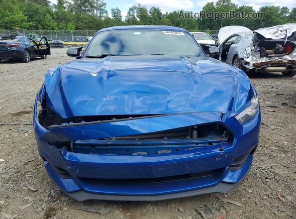 1FA6P8AM8H5275478 2017 FORD MUSTANG Blue Front view