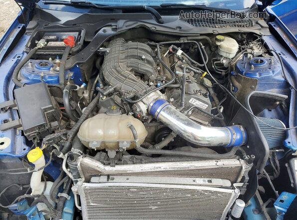 1FA6P8AM8H5275478 2017 FORD MUSTANG Blue Rear interior view