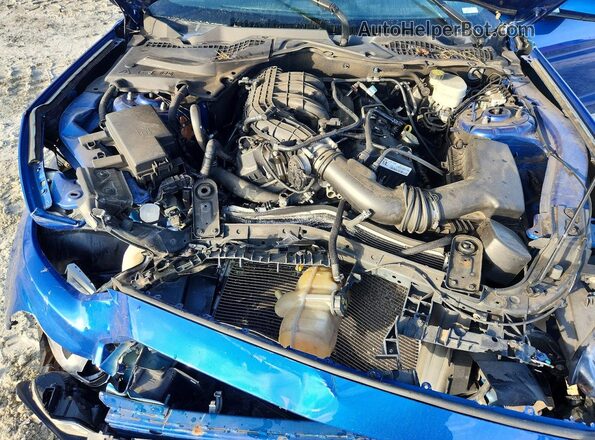 1FA6P8AM8H5333105 2017 FORD MUSTANG Blue Vista interior trasera