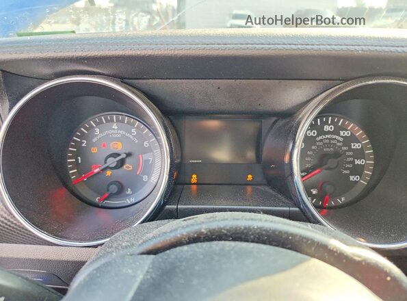 1FA6P8AM8H5333105 2017 FORD MUSTANG Blue Vista del cuadro de instrumentos