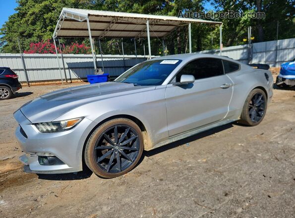 1FA6P8AM9G5250667 2016 FORD MUSTANG Silver Trasero izquierdo