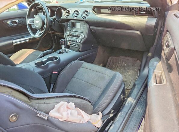 1FA6P8AM9G5255805 2016 FORD MUSTANG Blue Dashboard view