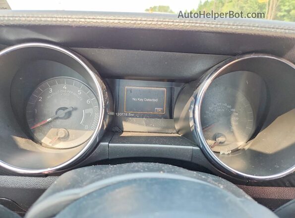 1FA6P8AM9G5255805 2016 FORD MUSTANG Blue Instrument cluster view