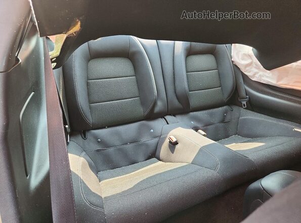 1FA6P8AM9G5255805 2016 FORD MUSTANG Blue Rear seats view