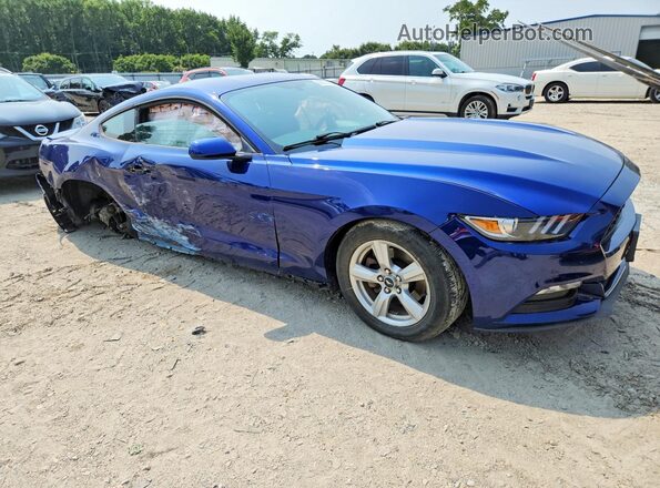 1FA6P8AM9G5255805 2016 FORD MUSTANG Blue Front right