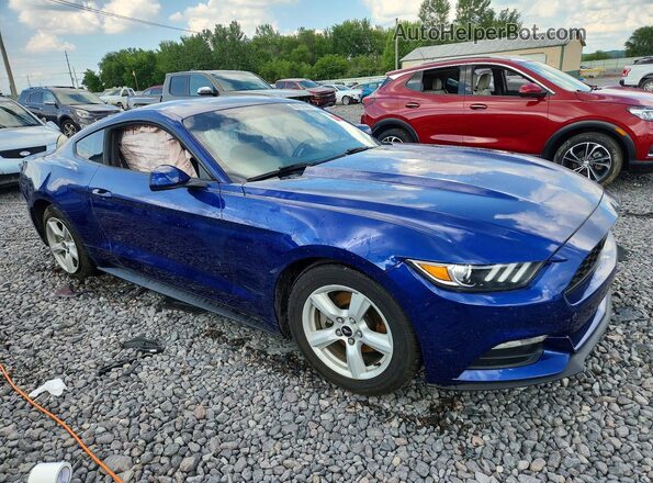 1FA6P8AMXG5283631 2016 FORD MUSTANG Синий Передняя правая четверть