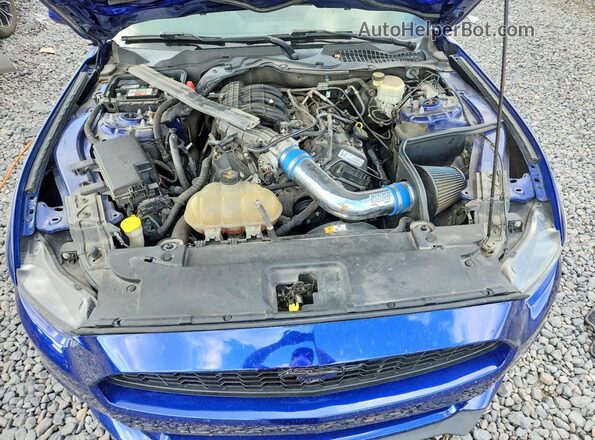 1FA6P8AMXG5283631 2016 FORD MUSTANG Синий Вид задней части салона