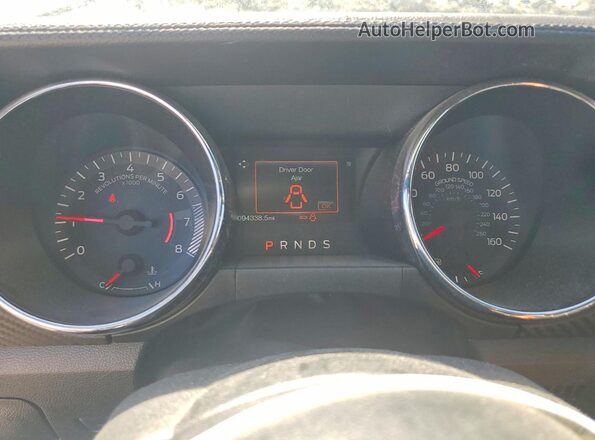 1FA6P8AMXH5203956 2017 FORD MUSTANG Charcoal Vista del cuadro de instrumentos