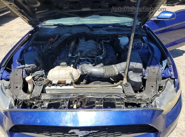 1FA6P8CF0G5269185 2016 FORD MUSTANG Blue Rear interior view