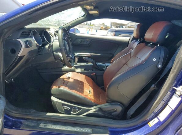 1FA6P8CF0G5269185 2016 FORD MUSTANG Blue Front interior view