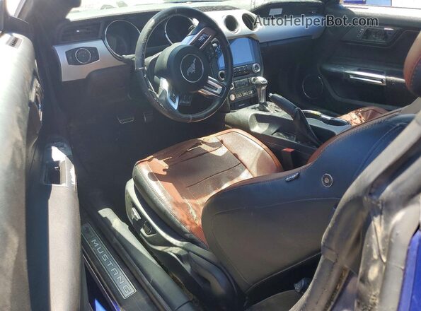 1FA6P8CF0G5269185 2016 FORD MUSTANG Blue Dashboard view