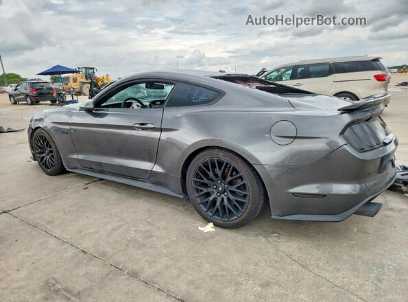 1FA6P8CF0H5253781 2017 FORD MUSTANG Gray Trasero izquierdo