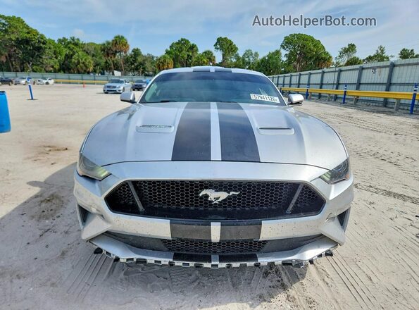 1FA6P8CF0K5105735 2019 FORD MUSTANG Silver წინა ხედი