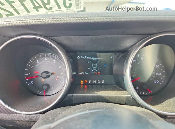 1FA6P8CF0K5105735 2019 FORD MUSTANG Silver ხელსაწყოთა პანელის ხედი