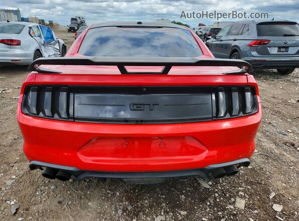 1FA6P8CF0K5187661 2019 FORD MUSTANG Красный Вид сзади