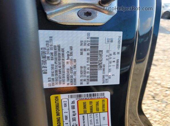 1FA6P8CF0L5169338 2020 FORD MUSTANG Black Вид підкапотного простору