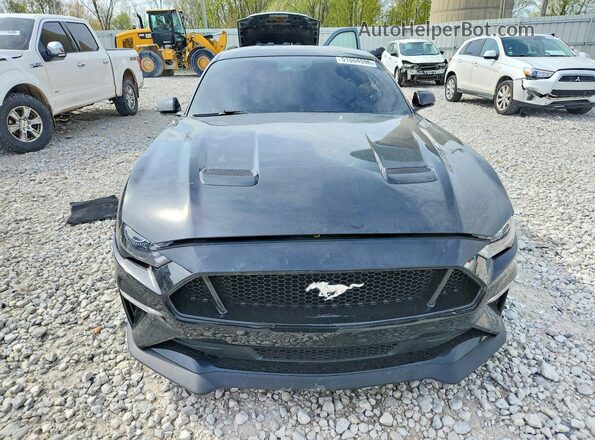 1FA6P8CF0L5177343 2020 FORD MUSTANG Black წინა ხედი