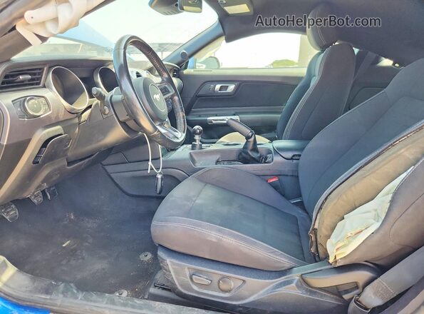 1FA6P8CF0M5153769 2021 FORD MUSTANG Blue Սալոնի դիմացի տեսք