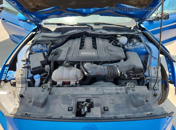 1FA6P8CF0M5153769 2021 FORD MUSTANG Blue Սալոնի հետևի տեսք