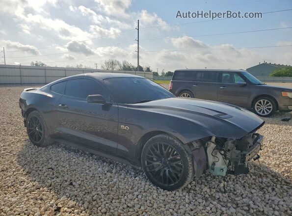 1FA6P8CF0P5302427 2023 FORD MUSTANG Black Передня права чверть